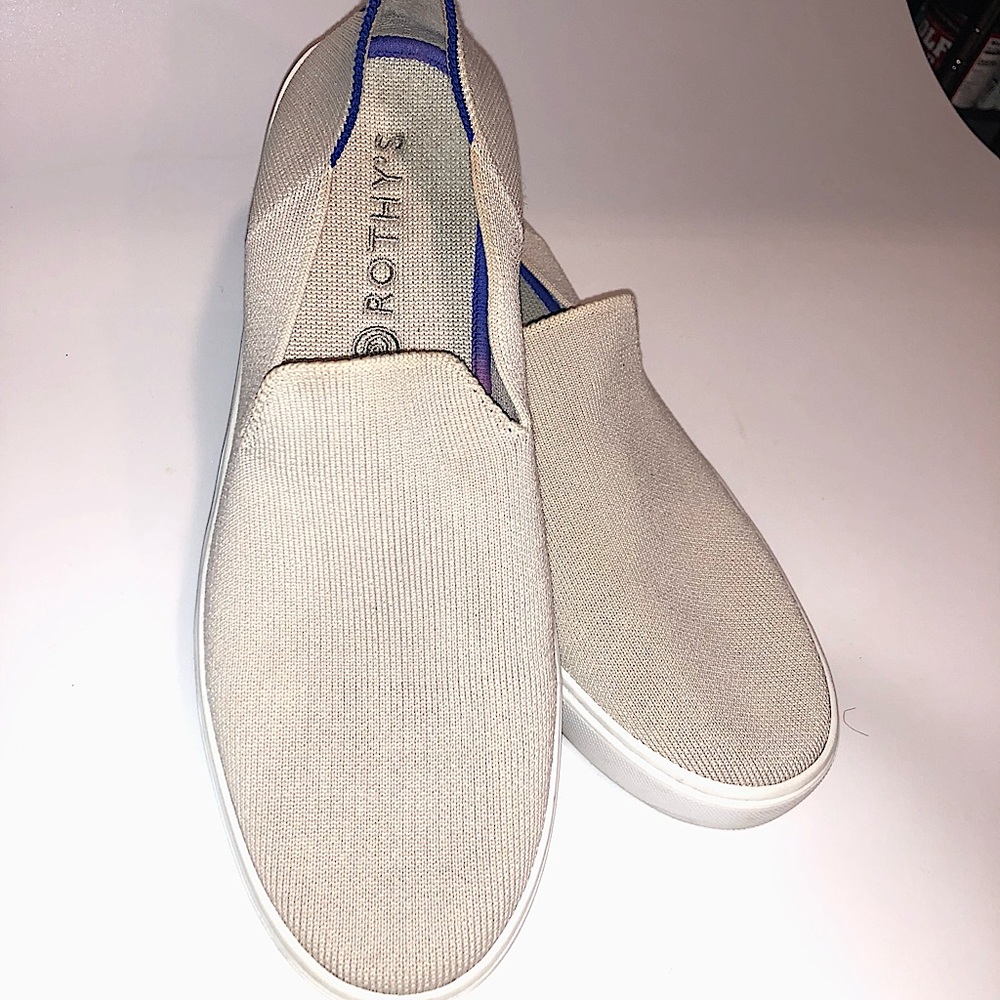 Rothy’s The Sneaker in Taupe 9.5